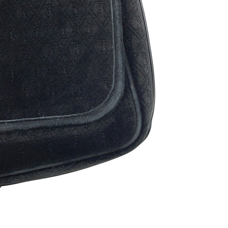 サンローランパリ ショルダーバッグ YSLモノグラム ベルベット 688253 SAINT LAURENT PARIS 黒