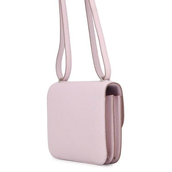 エルメス ショルダーバッグ ミニ コンスタンス3 ミロワール モーヴペール/シルバー金具 シェブルミゾル B刻印 HERMES