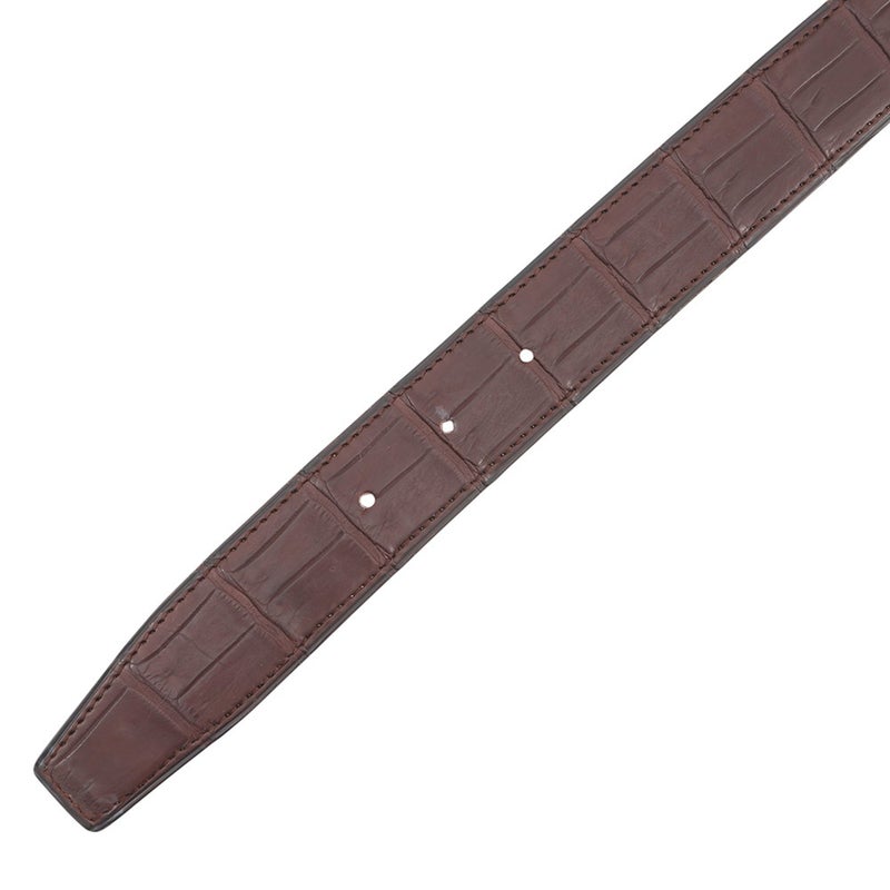 エルメス ベルト コンスタンス ダークブラウン/ブラウン/マットシルバー金具 ポロサスマット/レザー □C刻印 サイズ60