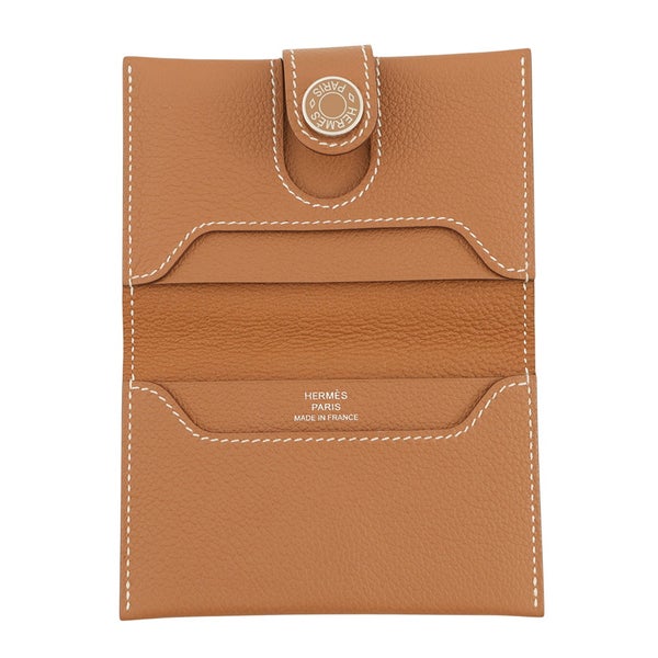 エルメス カードケース RMS ゴールド/シルバー金具 エバ―カラー K刻印 HERMES 名刺入れ