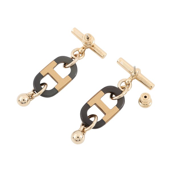 エルメス ピアス シュル・メール バッファローホーン メタル HERMES アクセサリー