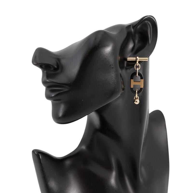 エルメス ピアス シュル・メール バッファローホーン メタル HERMES アクセサリー