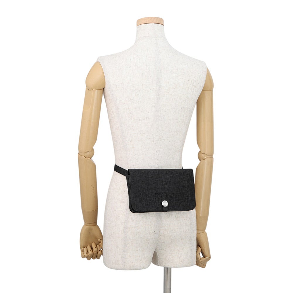 エルメス ウエストバッグ ドゴン ブラック/シルバー金具 トゴ | 中古