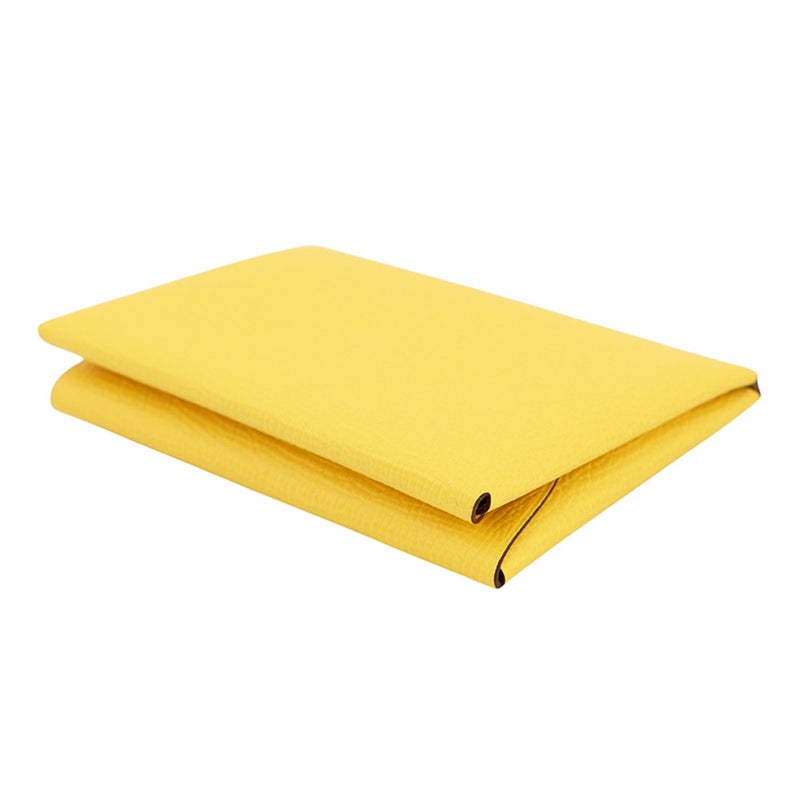 エルメス コインケース カルヴィ デュオ ジョーヌナプル/シルバー金具 エプソン U刻印 財布