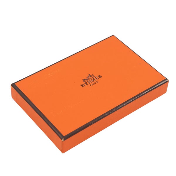 エルメス コインケース カルヴィ デュオ ジョーヌナプル/シルバー金具 エプソン U刻印 財布