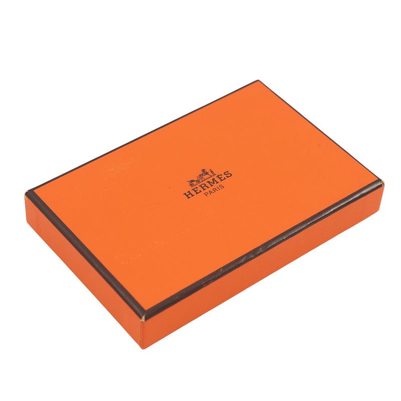 エルメス コインケース カルヴィ デュオ ジョーヌナプル/シルバー金具 エプソン U刻印 財布