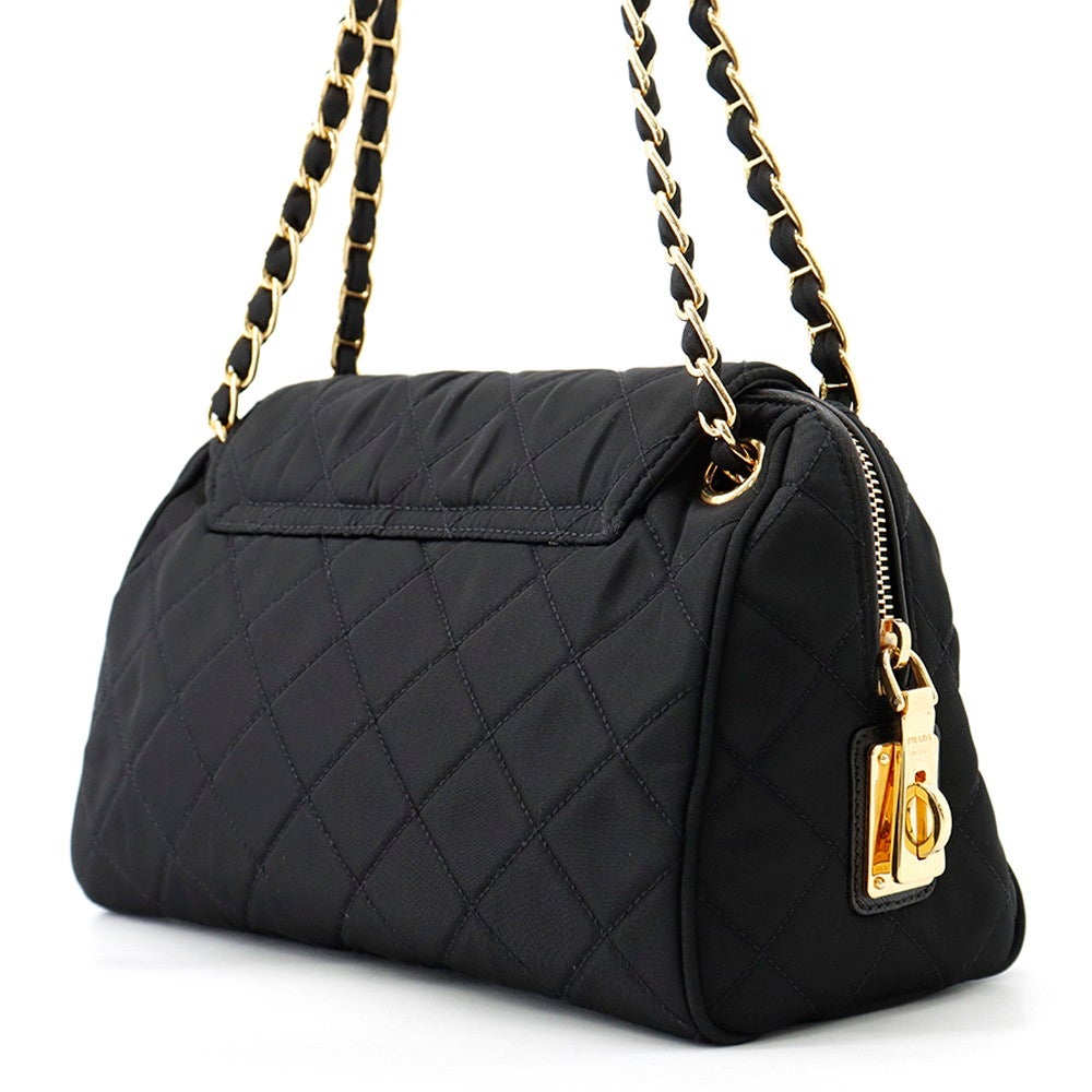 プラダ チェーンショルダーバッグ キルティング ナイロン BR4965 PRADA