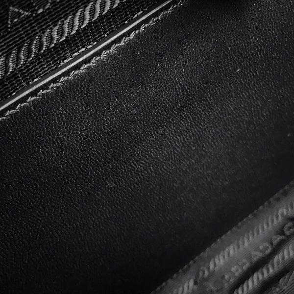 プラダ ショルダーバッグ キルティング トライアングルロゴ ナイロン 1BC232 PRADA 黒