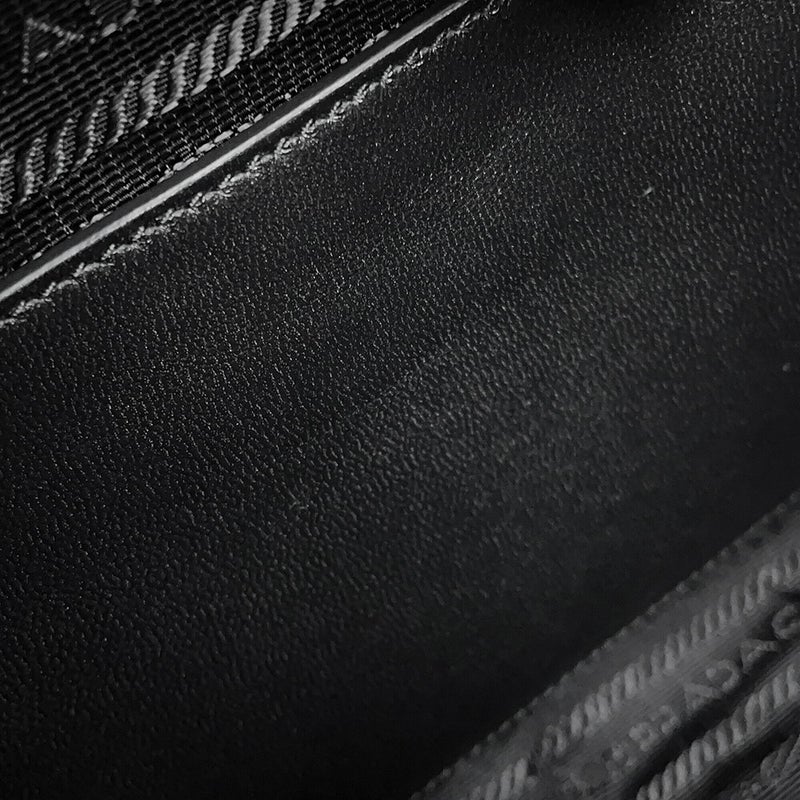 プラダ ショルダーバッグ キルティング トライアングルロゴ ナイロン 1BC232 PRADA 黒