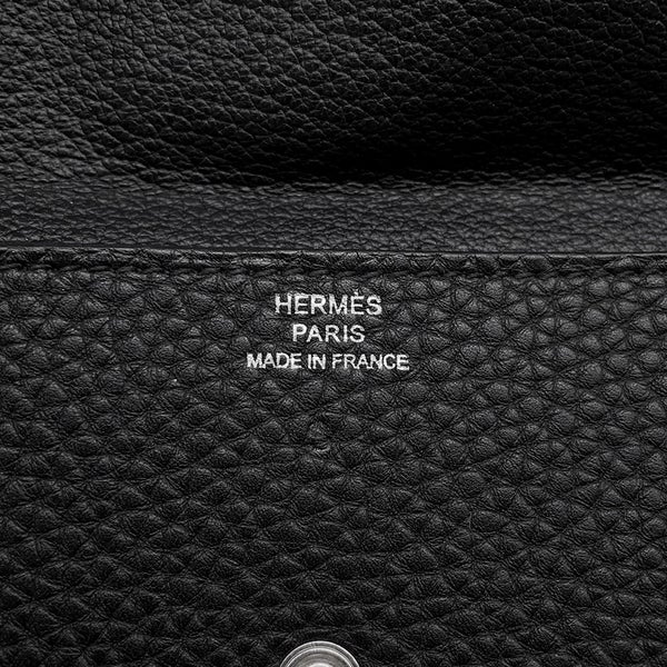 エルメス ベルトポーチ ブラック/シルバー金具 トゴ □M刻印 HERMES ボディバッグ ポーチ ソルド品