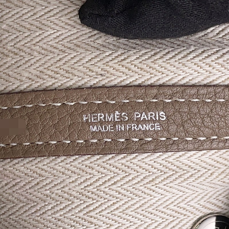エルメス トートバッグ ガーデンパーティTPM エトゥープ/シルバー金具 ネゴンダ T刻印