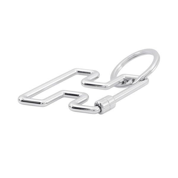 エルメス キーホルダー H・トゥ・スピード シルバー金具 HERMES キーリング