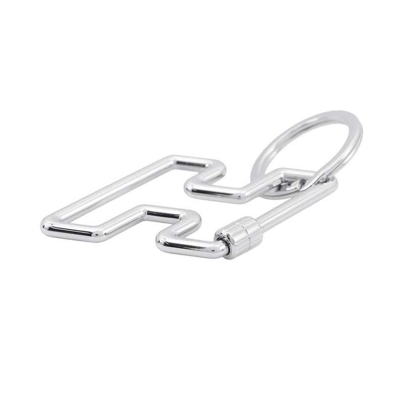 エルメス キーホルダー H・トゥ・スピード シルバー金具 HERMES キーリング