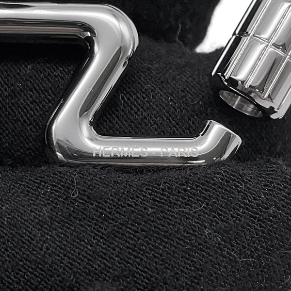 エルメス キーホルダー H・トゥ・スピード シルバー金具 HERMES キーリング