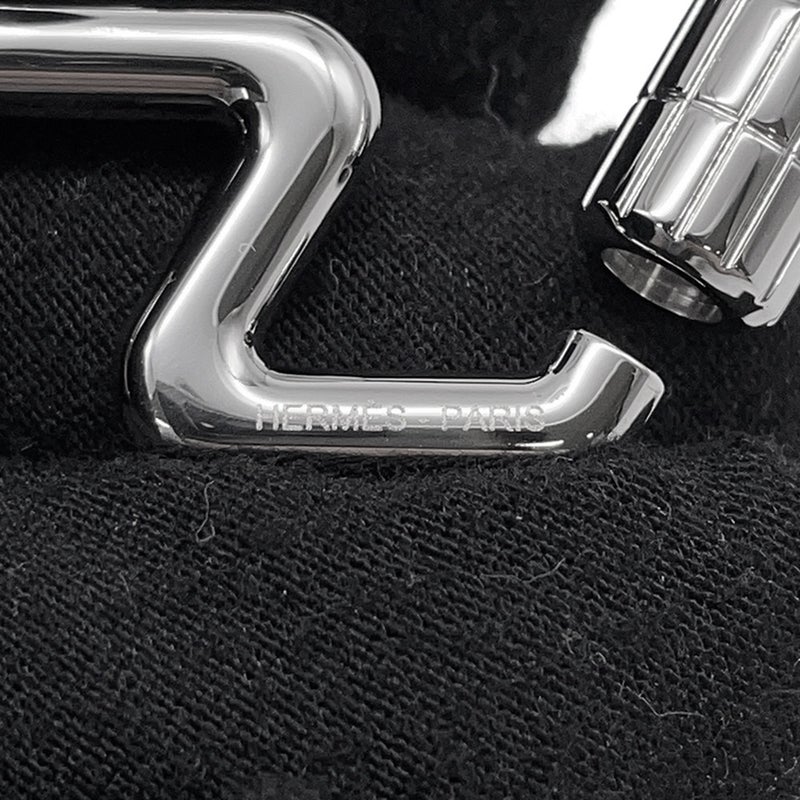 エルメス キーホルダー H・トゥ・スピード シルバー金具 HERMES キーリング