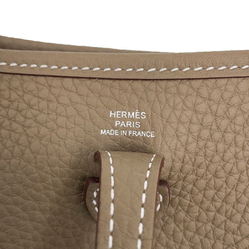 エルメス ショルダーバッグ エブリンTPM 111cm エトゥープ/ブルーインディゴ/シルバー金具 トリヨンクレマンス K刻印 HERMES