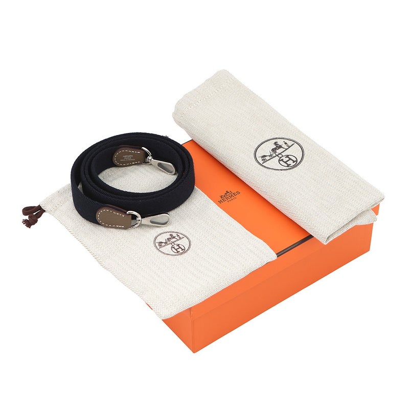 エルメス ショルダーバッグ エブリンTPM 111cm エトゥープ/ブルーインディゴ/シルバー金具 トリヨンクレマンス K刻印 HERMES