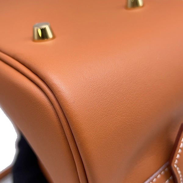 エルメス ハンドバッグ プリュム28 ゴールド/ゴールド金具 スイフト K刻印