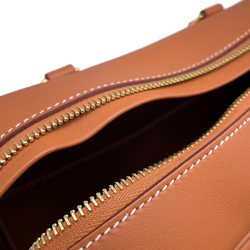 エルメス ハンドバッグ プリュム28 ゴールド/ゴールド金具 スイフト K刻印