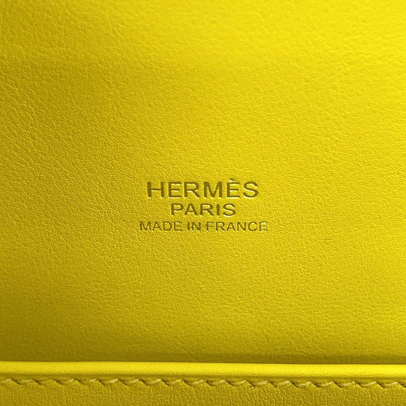 エルメス ハンドバッグ ケリー35 ピクニック ライム/ナチュラル/シルバー金具 スイフト/柳 U刻印 HERMES 2wayバッグ
