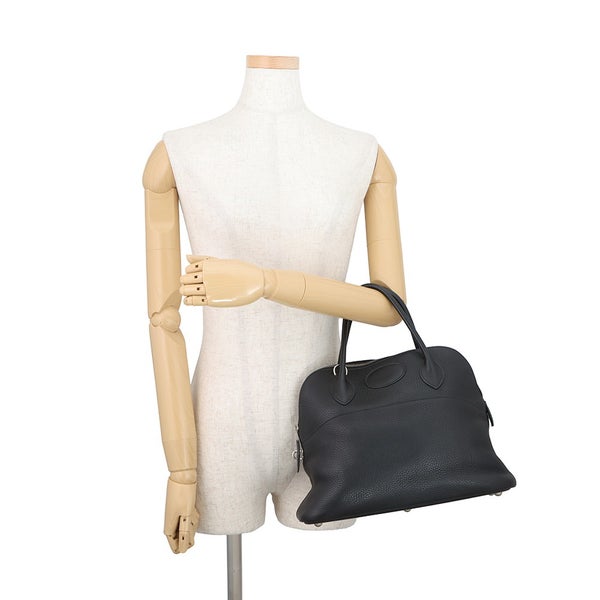 エルメス ハンドバッグ ボリード31 ブラック/シルバー金具 トリヨンクレマンス □J刻印 HERMES 2way 黒
