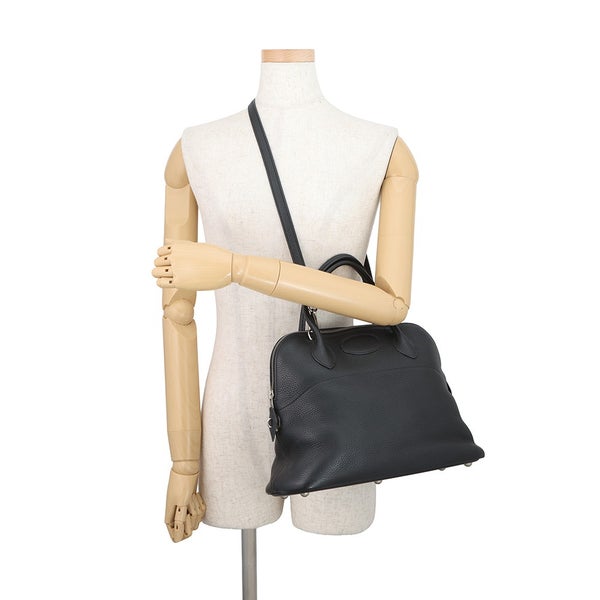 エルメス ハンドバッグ ボリード31 ブラック/シルバー金具 トリヨンクレマンス □J刻印 HERMES 2way 黒