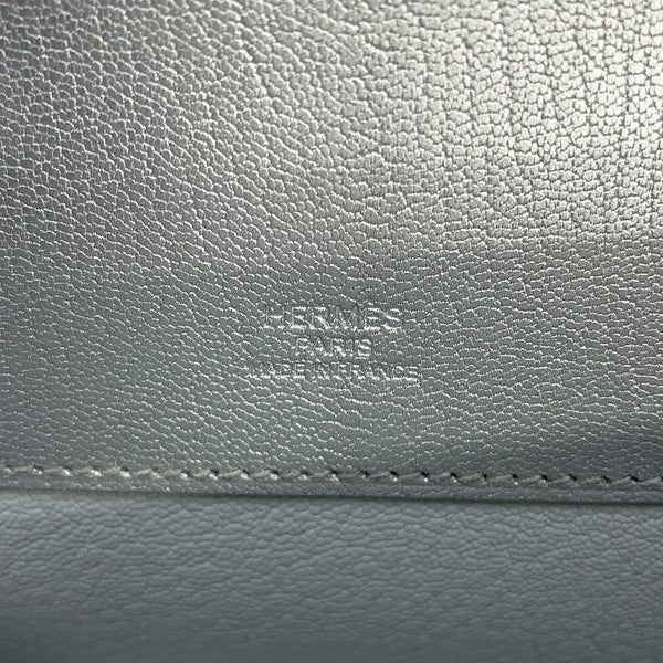 エルメス クラッチバッグ ケリーカット アルジャン/シルバー金具 シェブルシャムキラ K刻印 HERMES Kelly Cut