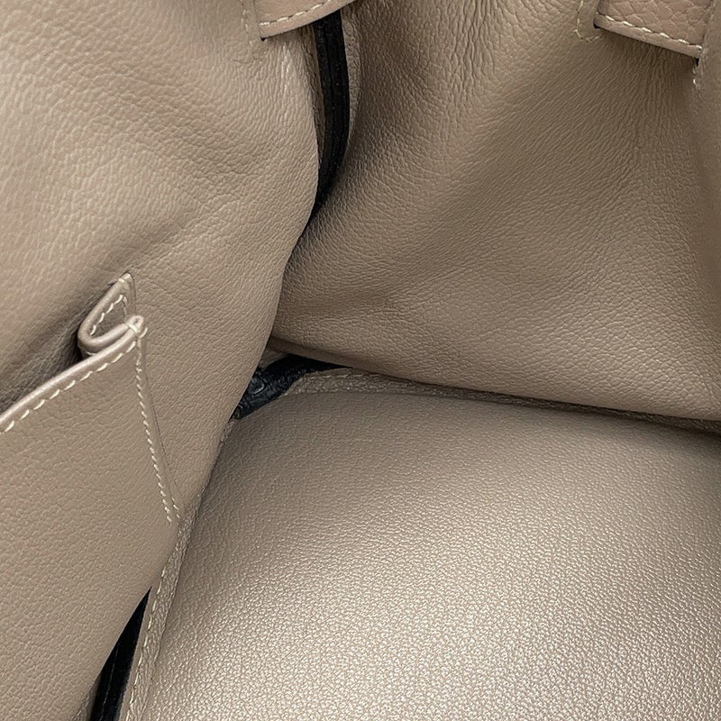 エルメス ショルダーバーキン42 トゥルティエールグレー/シルバー金具 トリヨンクレマンス □M刻印