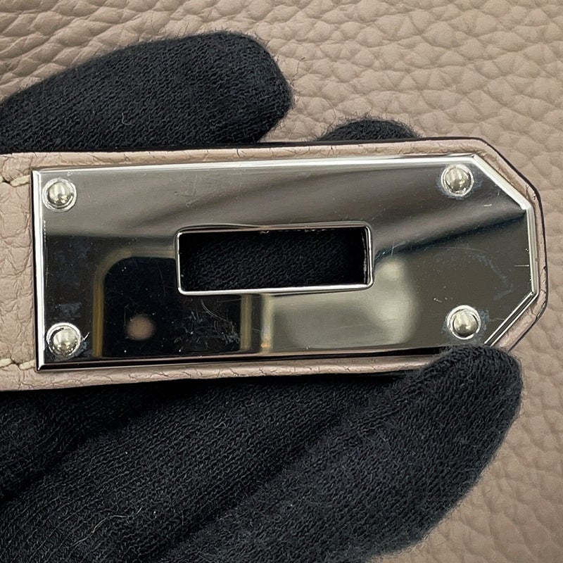 エルメス ショルダーバーキン42 トゥルティエールグレー/シルバー金具 トリヨンクレマンス □M刻印
