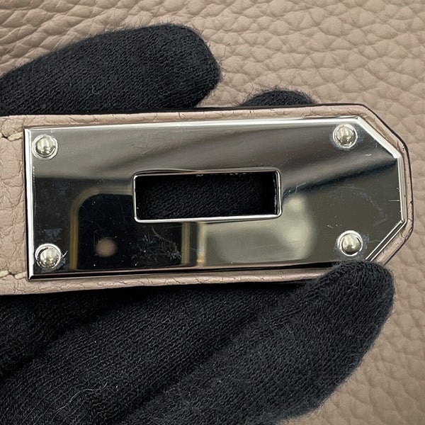 エルメス ショルダーバーキン42 トゥルティエールグレー/シルバー金具 トリヨンクレマンス □M刻印