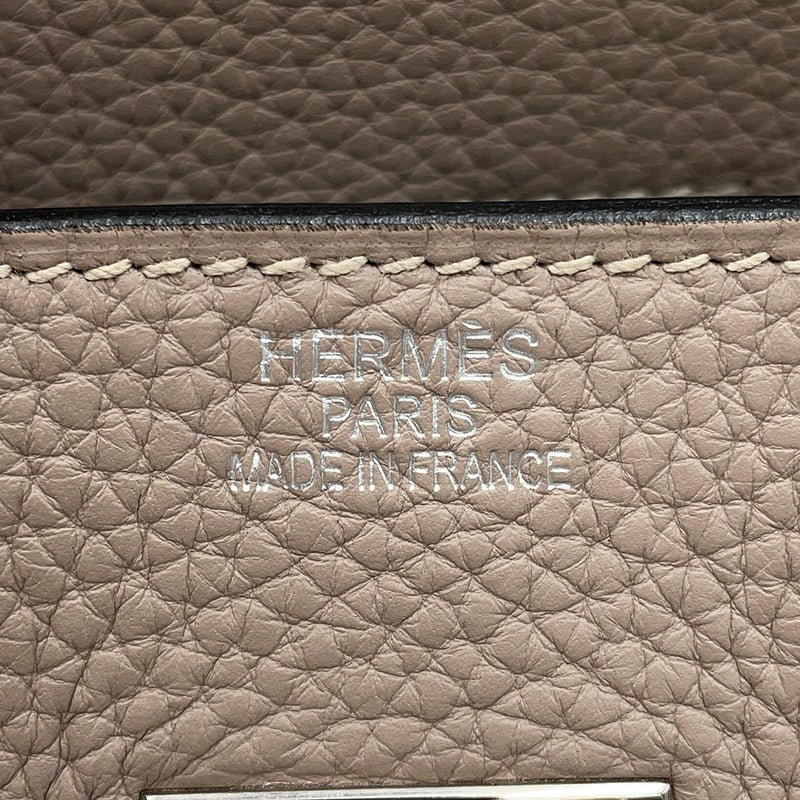 エルメス ショルダーバーキン42 トゥルティエールグレー/シルバー金具 トリヨンクレマンス □M刻印