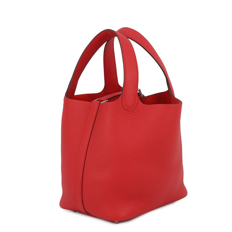 エルメス ハンドバッグ ピコタンロックPM ルージュラデュー/シルバー金具 トリヨンクレマンス K刻印 HERMES