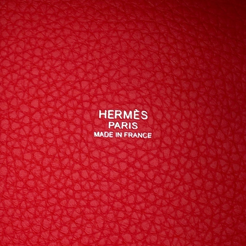 エルメス ハンドバッグ ピコタンロックPM ルージュラデュー/シルバー金具 トリヨンクレマンス K刻印 HERMES
