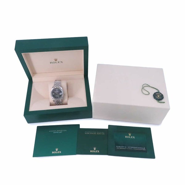 ロレックス デイトジャスト36 126200 ROLEX 腕時計 スレート文字盤 ローマン