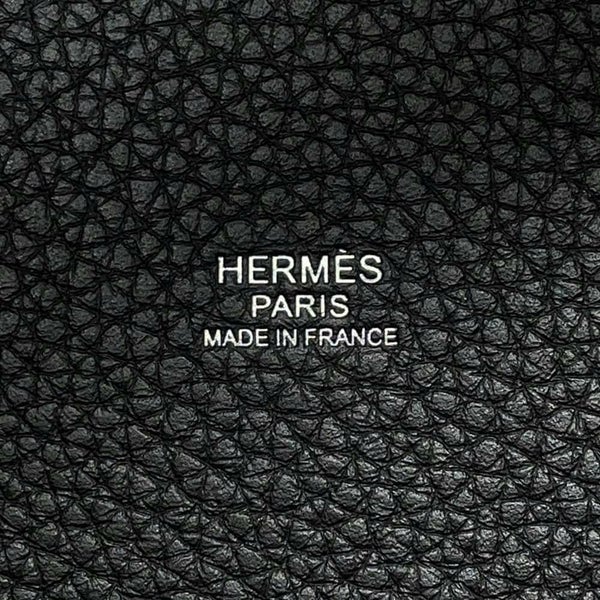 エルメス ハンドバッグ ピコタンロックPM ブラック/シルバー金具 トリヨンクレマンス W刻印 黒