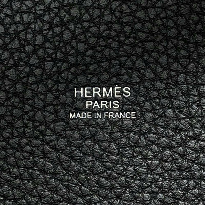 エルメス ハンドバッグ ピコタンロックPM ブラック/シルバー金具 トリヨンクレマンス W刻印 黒