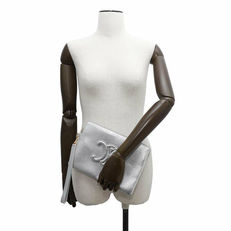 セリーヌ クラッチバッグ トリオンフ スモール ポーチ レザー 10J983 CELINE セカンドバッグ