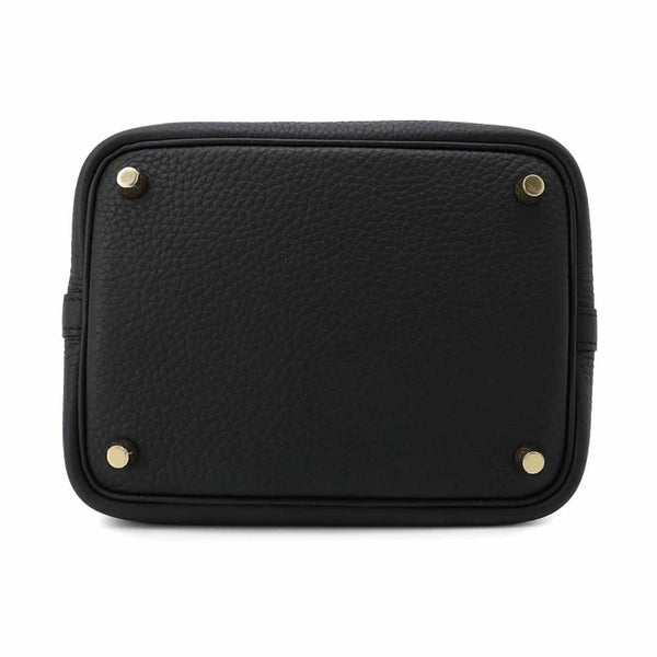 エルメス ハンドバッグ ピコタンロックPM ブラック/ゴールド金具 トリヨンクレマンス W刻印 黒