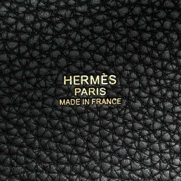 エルメス ハンドバッグ ピコタンロックPM ブラック/ゴールド金具 トリヨンクレマンス W刻印 黒