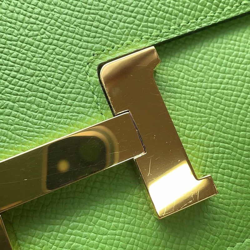 エルメス ミニ コンスタンス3 ミロワール ヴェールユッカ/ゴールド金具 エプソン W刻印