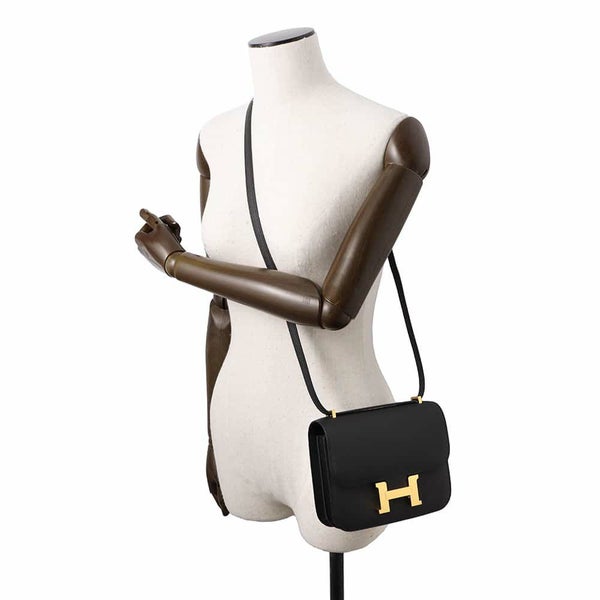 エルメス ミニ コンスタンス3 ミロワール ブラック/ゴールド金具 エプソン W刻印 黒