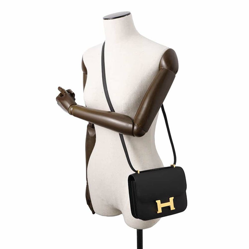 エルメス ミニ コンスタンス3 ミロワール ブラック/ゴールド金具 エプソン W刻印 黒