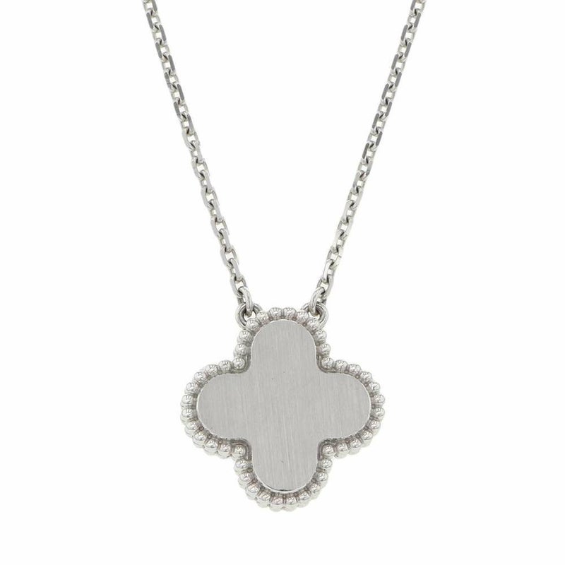 ヴァンクリーフ&アーペル ネックレス ヴィンテージ アルハンブラ ギヨシェ ダイヤ 1P K18WG/K18PG VCARPNTH00 2024年ホリデー限定