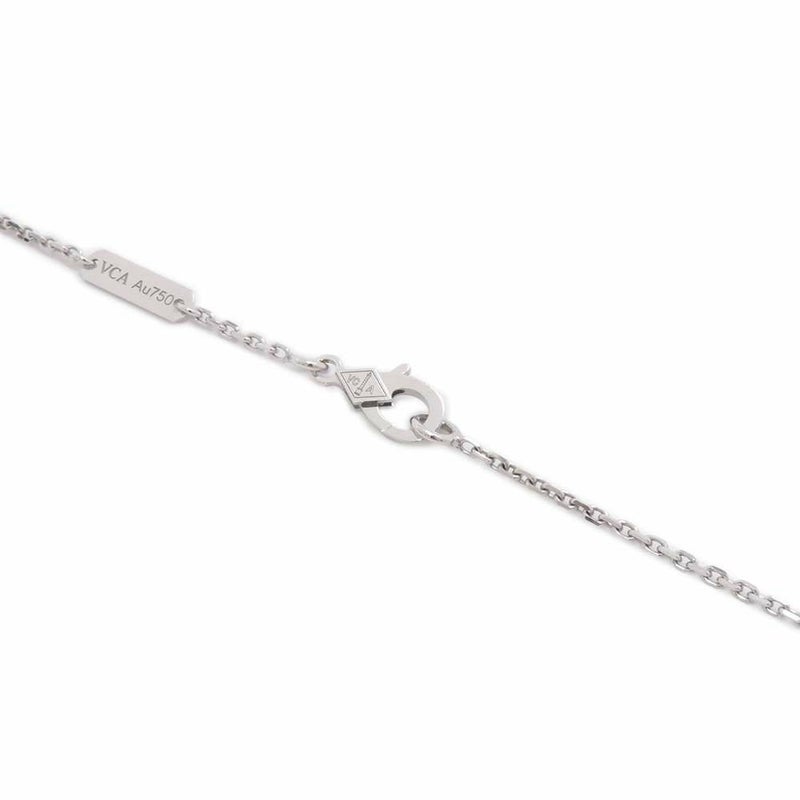 ヴァンクリーフ&アーペル ネックレス ヴィンテージ アルハンブラ ギヨシェ ダイヤ 1P K18WG/K18PG VCARPNTH00 2024年ホリデー限定