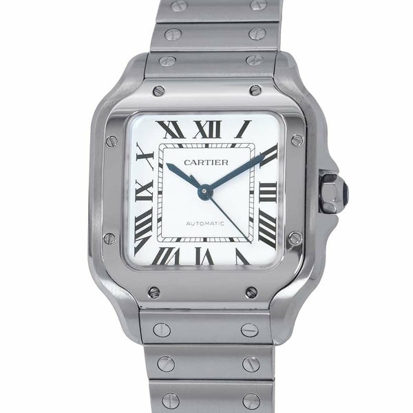 カルティエ サントス ドゥ カルティエ MM WSSA0029 Cartier 腕時計 シルバー文字盤
