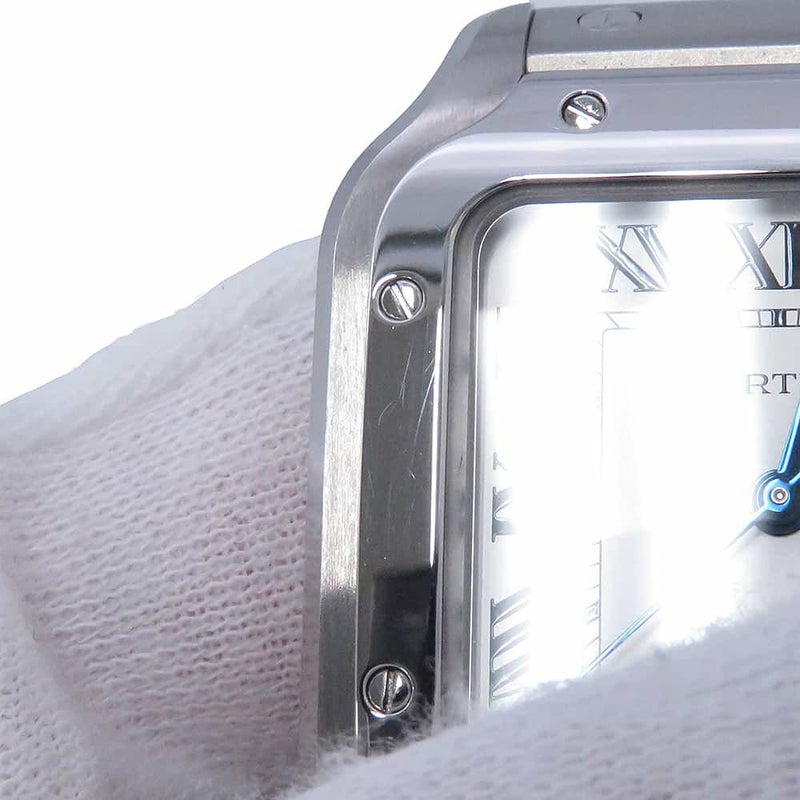 カルティエ サントス ドゥ カルティエ MM WSSA0029 Cartier 腕時計 シルバー文字盤