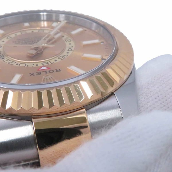 ロレックス スカイドゥエラー デイト ランダムシリアル ルーレット 326933 ROLEX 腕時計 シャンパン文字盤