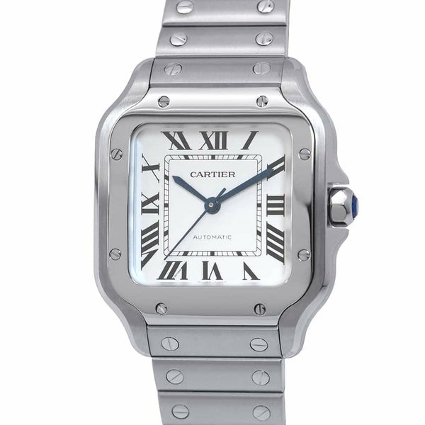 カルティエ サントス ドゥ カルティエ MM WSSA0029 Cartier 腕時計 シルバー文字盤