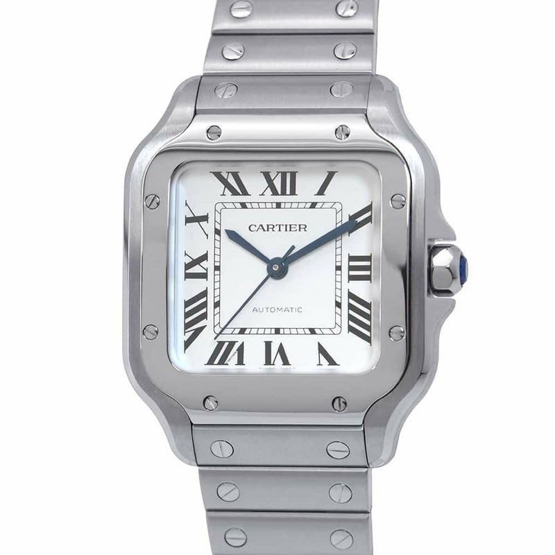 カルティエ サントス ドゥ カルティエ MM WSSA0029 Cartier 腕時計 シルバー文字盤
