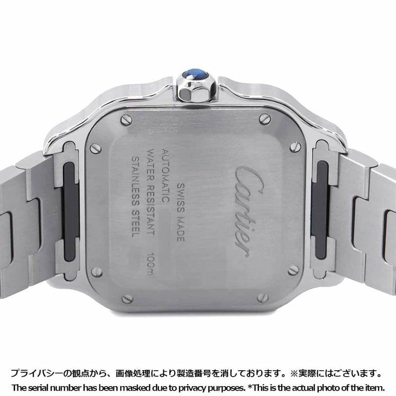 カルティエ サントス ドゥ カルティエ MM WSSA0029 Cartier 腕時計 シルバー文字盤